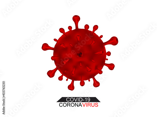 Coronavirus COVID-19 infection and copy space. background vector illustration