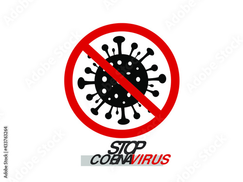 Stop Coronavirus Concepts 2019-nCoV Novel Coronavirus and Isolated Vector Icon.