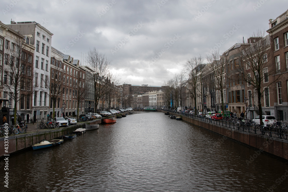 View On The Herengracht At Amsterdam The Netherlands 20-2-2020