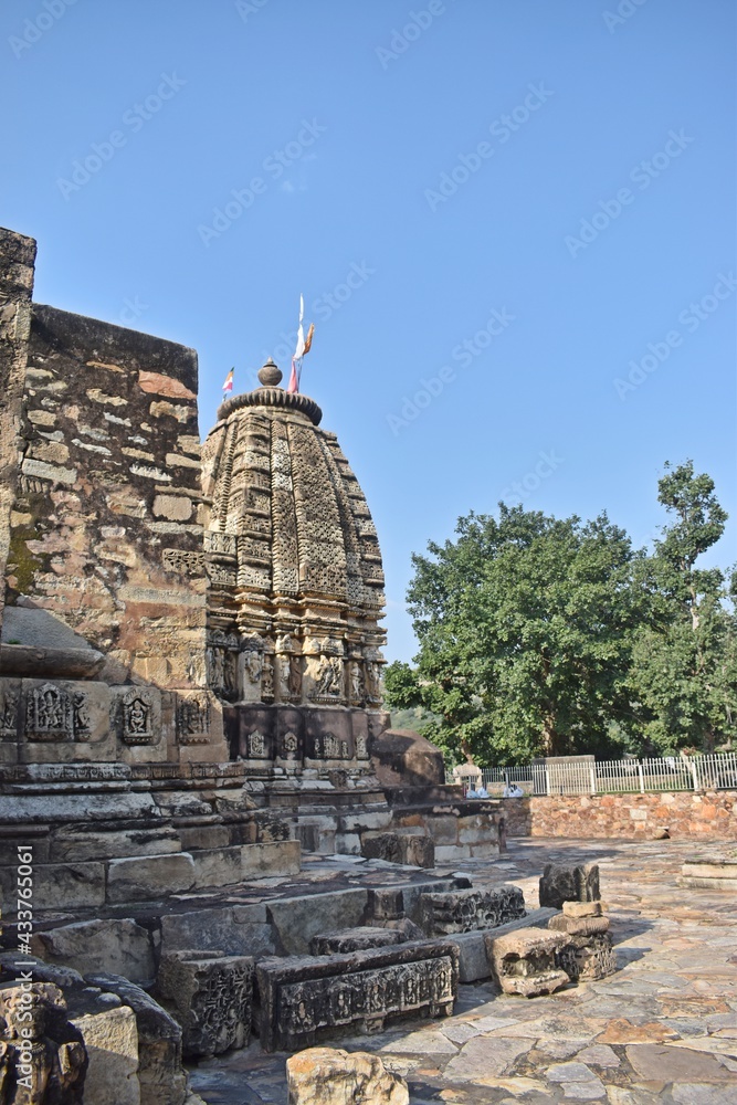 ruins of an temple in alwar,rajasthan,india,asia