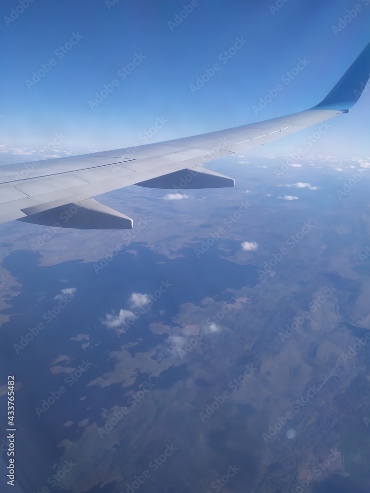 Obraz premium view from airplane window