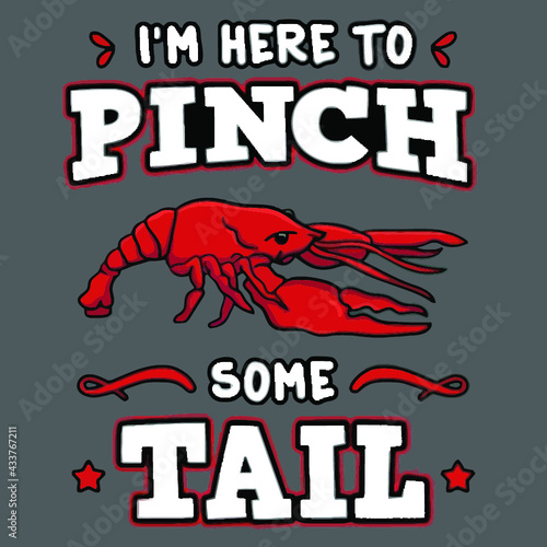 im here to pinch some tail womens flowy poster design illustration vector Logo Vector Template Illustration Graphic Design design for documentation and printing