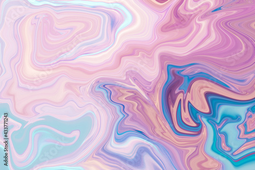 Abstract background. Liquid and fluid marble texture, colourful pastel paint, mix colors.