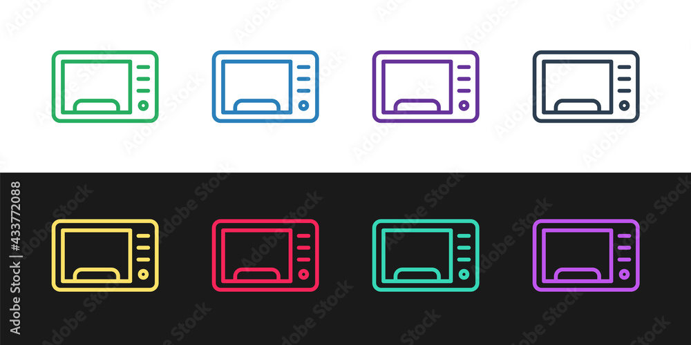 Grunge Microwave oven icon isolated on white background. Home appliances icon. Monochrome vintage drawing. Vector Grunge Microwave oven icon isolated on white background. Home appliances icon. Monochrome vintage drawing. Vector