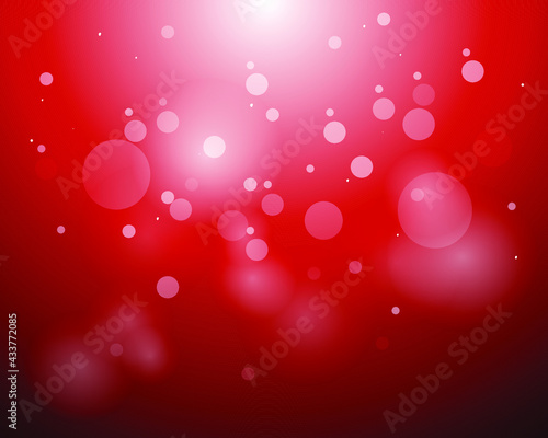 Colorful red bokeh effect.Texture background abstract. Glitter and elegant for Christmas and New Year.