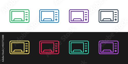 Grunge Microwave oven icon isolated on white background. Home appliances icon. Monochrome vintage drawing. Vector