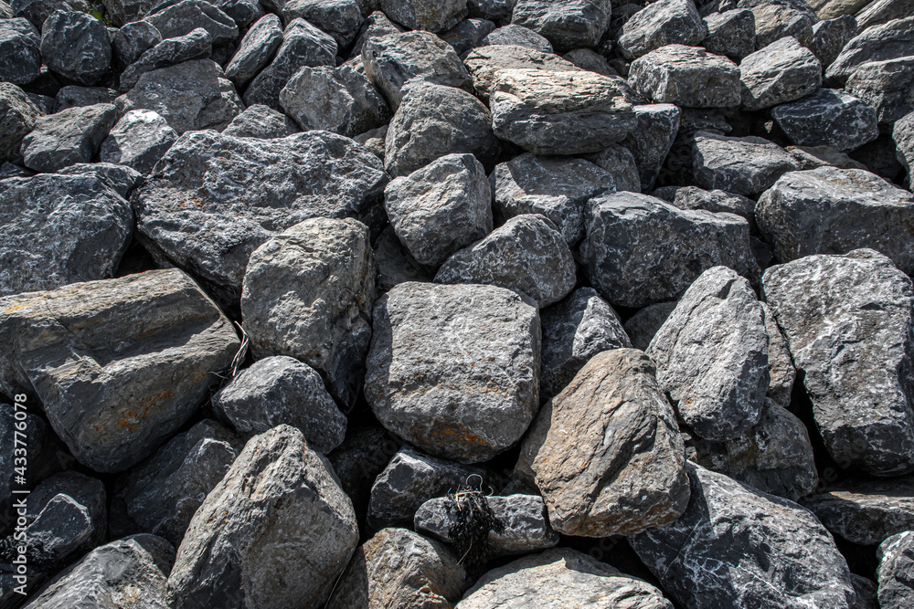 black and white stones