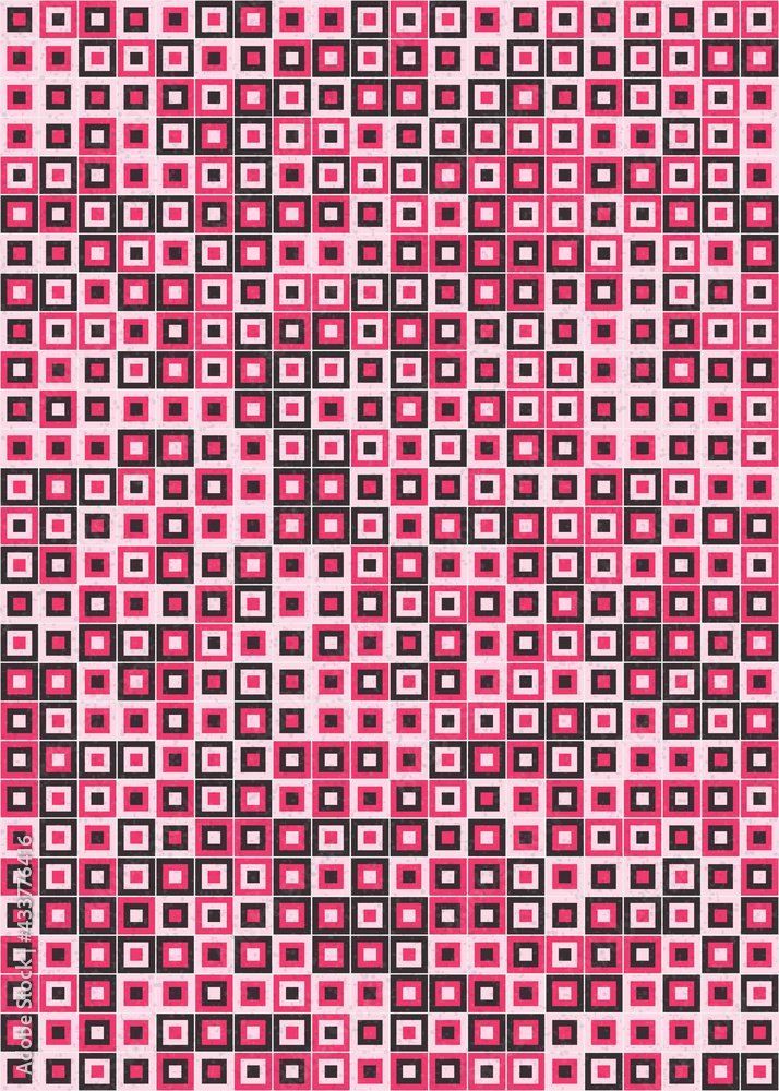 Fototapeta premium Abstract Geometric Pattern generative computational art illustration