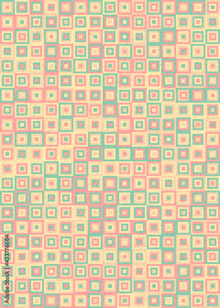 Fototapeta premium Abstract Geometric Pattern generative computational art illustration