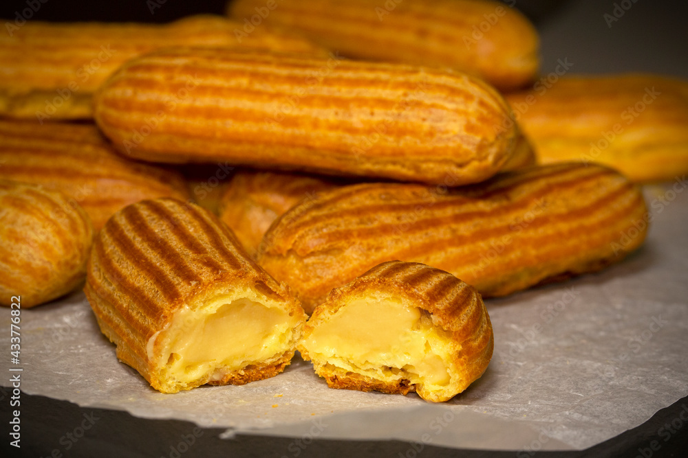 Eclairs with Cream Eclairs with Cream