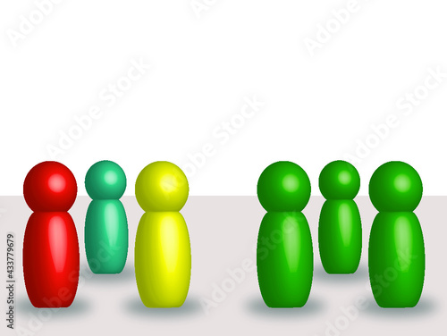 Figuren Teams homogen heterogen