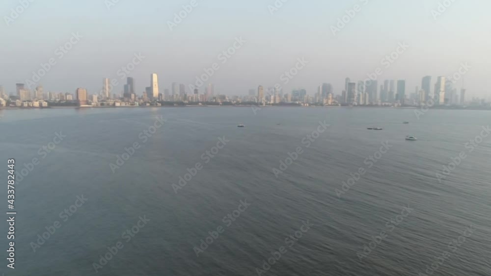 An aerial shot of a bridge at Navi Mumbai during the COVID-19 pandemic in Mumbai, India
An aerial shot of a bridge at Navi Mumbai during the COVID-19 pandemic in Mumbai, India