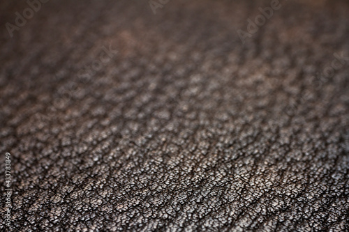Extreme closeup of a leather