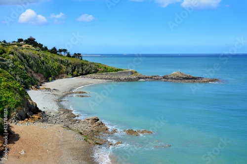 Beautiful seascape at Saint-Quay-Portrieux in Brittany. France