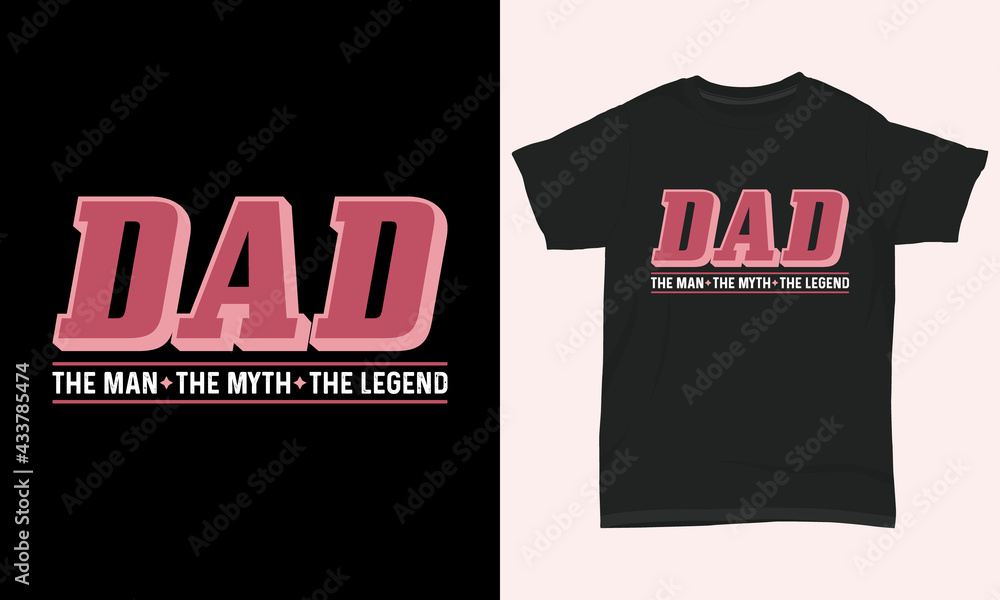 Fototapeta premium Father's Day T-shirt