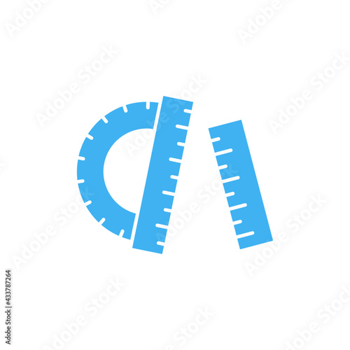 Ruler measure icon