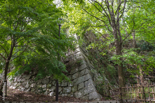城跡に残る古い石垣