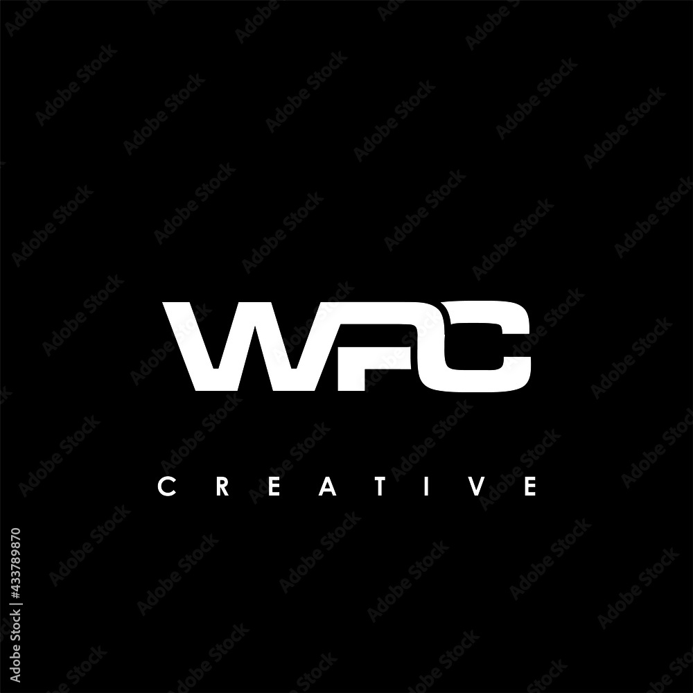WPC Letter Initial Logo Design Template Vector Illustration