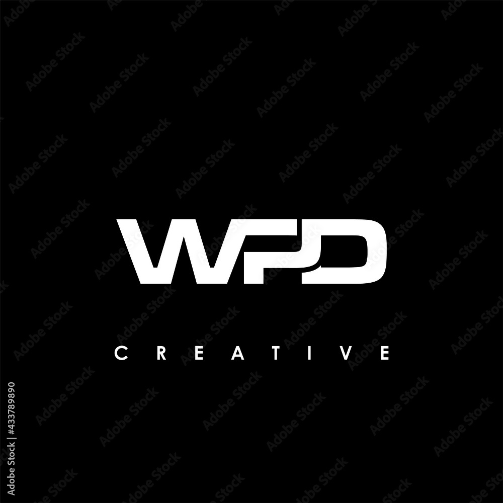 WPD Letter Initial Logo Design Template Vector Illustration