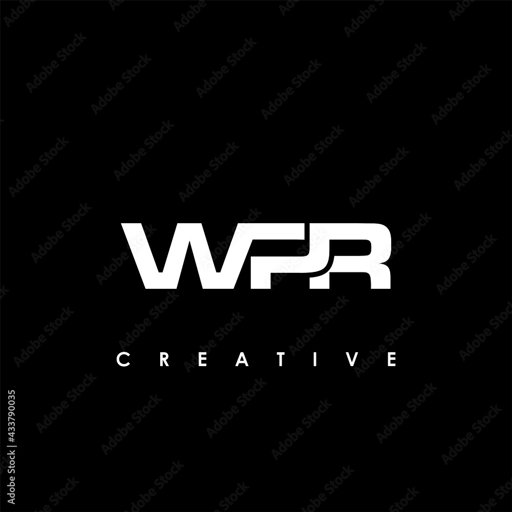 WPR Letter Initial Logo Design Template Vector Illustration