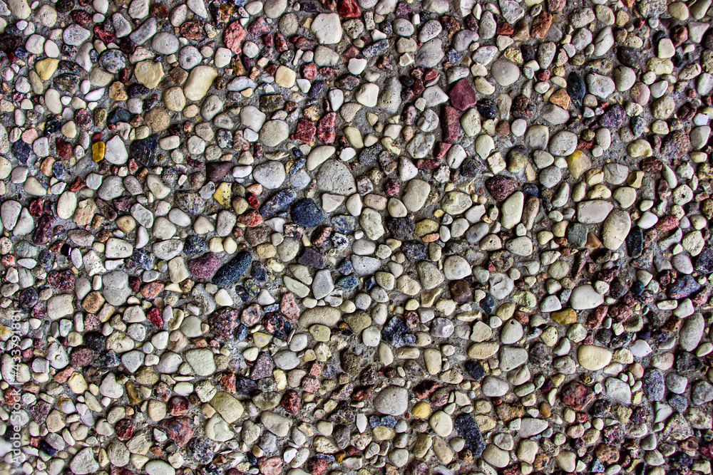 background from small multi-colored stones. mock up background from small multi-colored stones. mock up