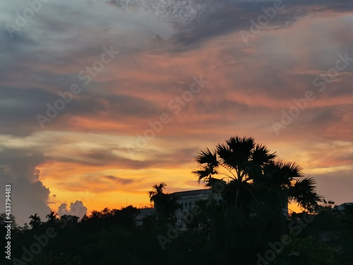 sunset in Thailand