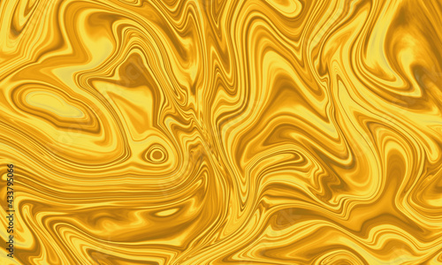 Liquify effect golden background 