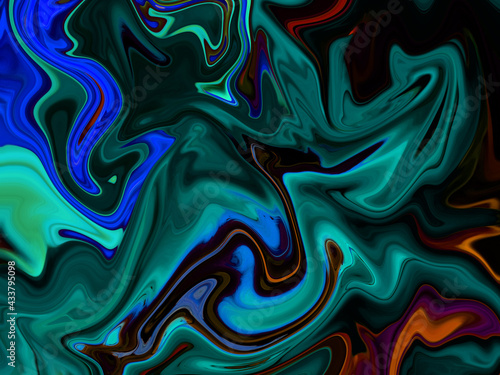 Liquify effect colorful background 