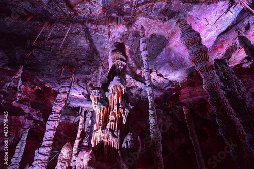 The spectacular Gruta Rei do Mato cave near Sete Lagoas, Minas Gerais, Brazil	 photo