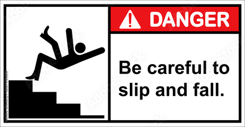 Should be careful when walking up the stairs.,Danger sign.
