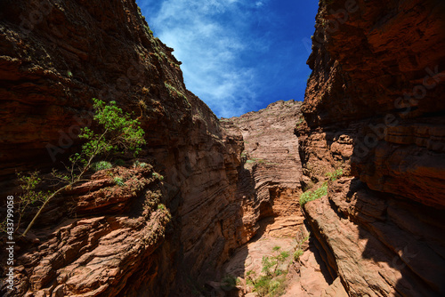 The Garganta del Diablo, or Devil's Throat, Quebrada de las Conchas, or Quebrada de Cafayate, Salta, northwest Argentina