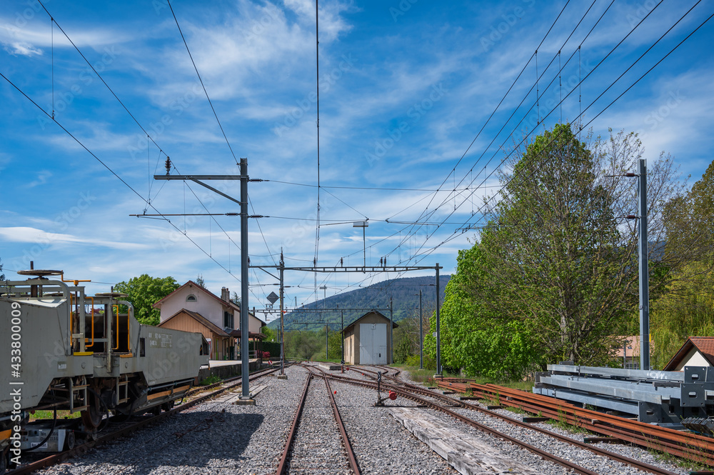 Gare de l'Isle-Mont-la-Ville, Vaud ,Suisse