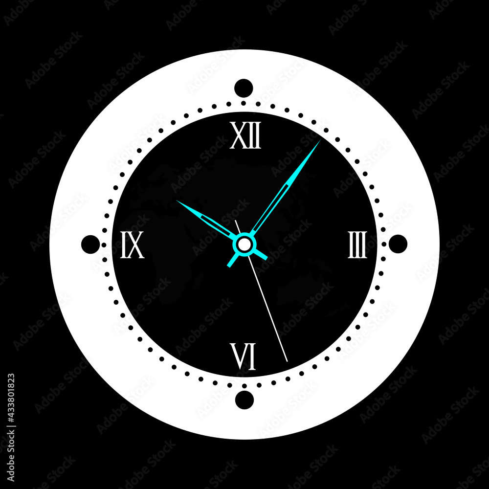 world clock time for wall clock icon and clock logo vector graphics