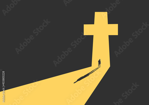 Cartoon crosses and nature drawings Is a vector image or illustration that can be used for various designs and media.
