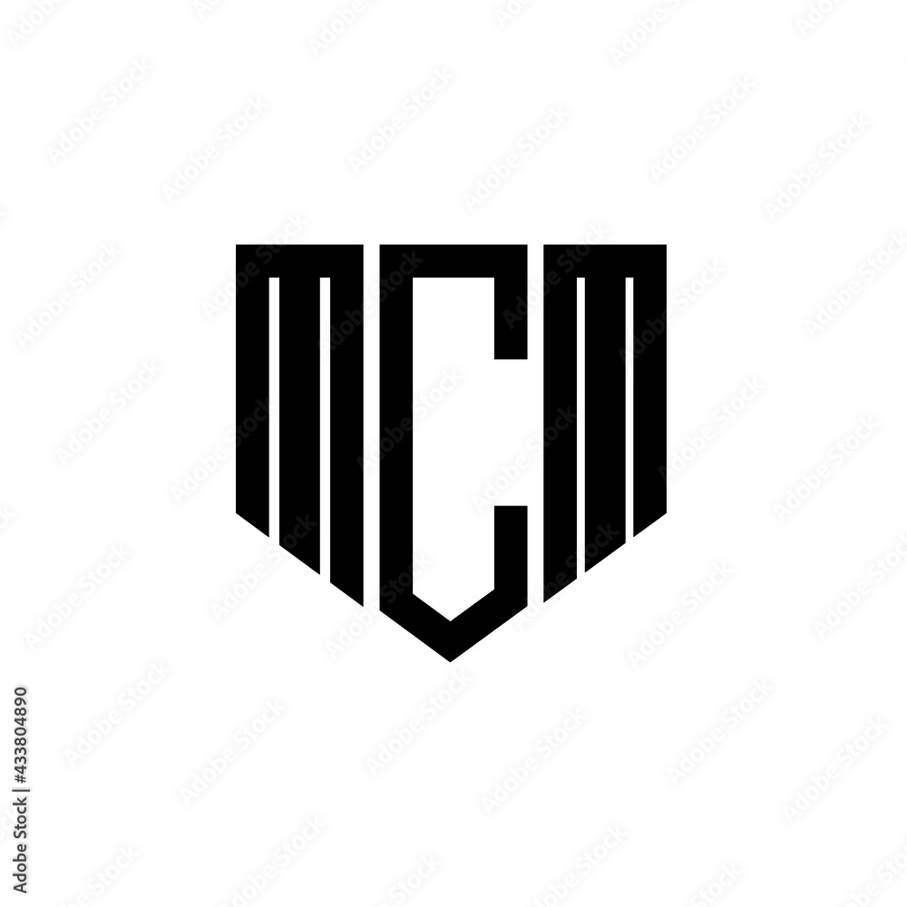 MCM letter logo design with white background in illustrator, vector ...