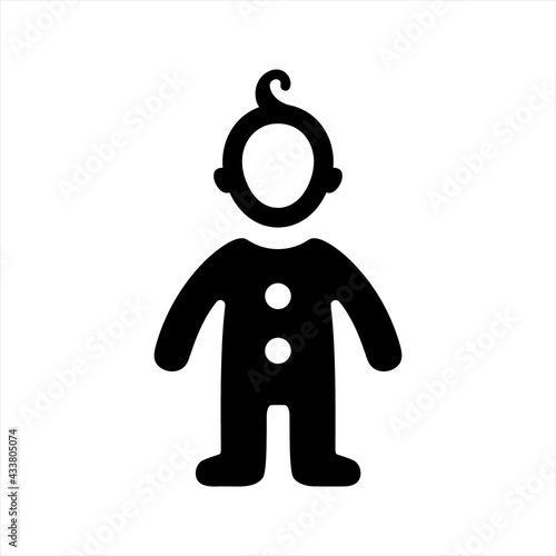 Baby health icon, vector and glyph