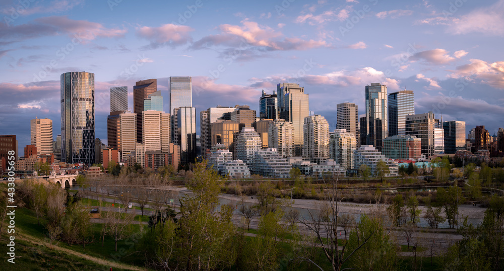 Obraz premium Calgary skyline panoramic