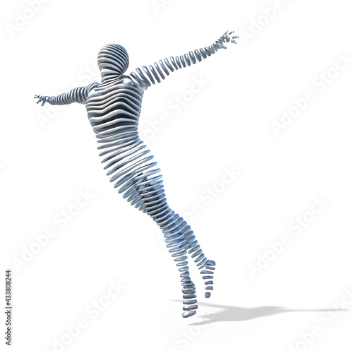 Sliced Metal Man Soaring