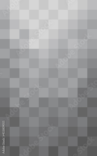 Abstract background mosaic pattern. Gray gradient square shape From dark to bright. Texture design for fabric, tile, cover, poster, textile, flyer, banner, wall. Vector illustration.