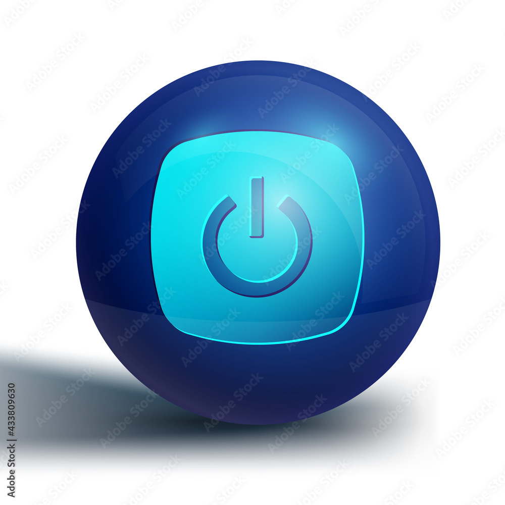 Blue Smart home icon isolated on white background. Remote control. Blue circle button. Vector Blue Smart home icon isolated on white background. Remote control. Blue circle button. Vector