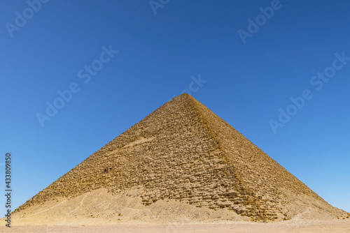 The Red Pyramid of Dahshur in Egypt.