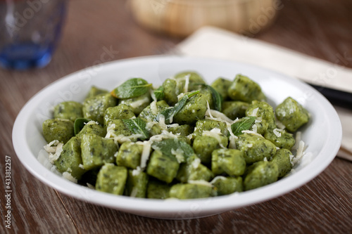 Green Potato Gnocchi with Sage Butter and Parmesan