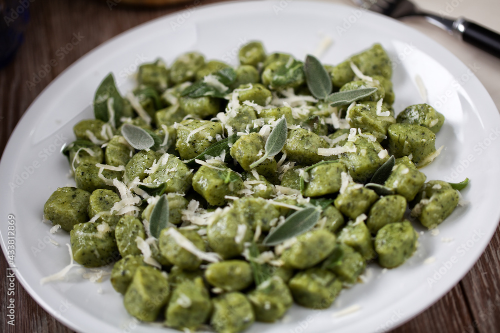Green Potato Gnocchi with Sage Butter and Parmesan Green Potato Gnocchi with Sage Butter and Parmesan
