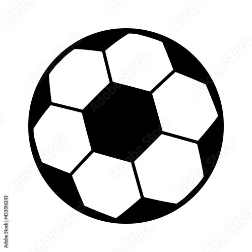 Soccer, football ball symbol, single goal isolated design vector illustration, web game object