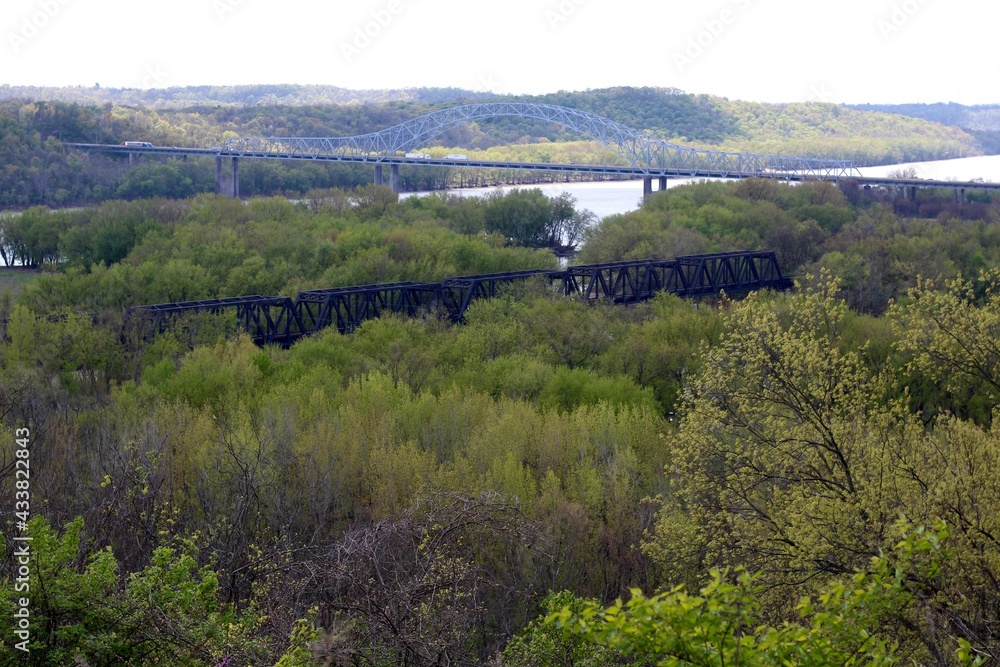 A view of the bridges in the valley.