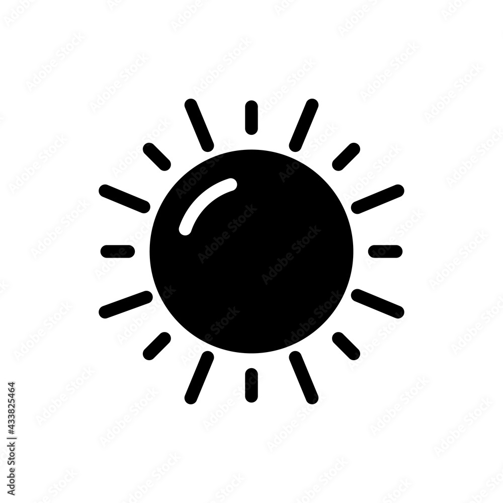 Sun vector solid icon. Nature & Park symbol EPS 10 file Sun vector solid icon. Nature & Park symbol EPS 10 file