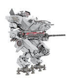 heavy mech in white background side view