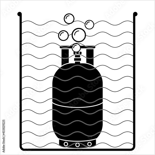 Leaking Lpg Cylinder Icon, Liquefied Petroleum, Liquid Petroleum Gas, Lp Gas
