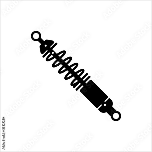 Shock Absorber Icon, Device To Absorb And Damp Shock Impulses