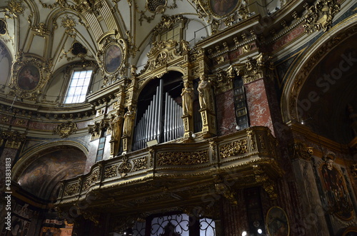 The interior of a church, Turin (Italy)
